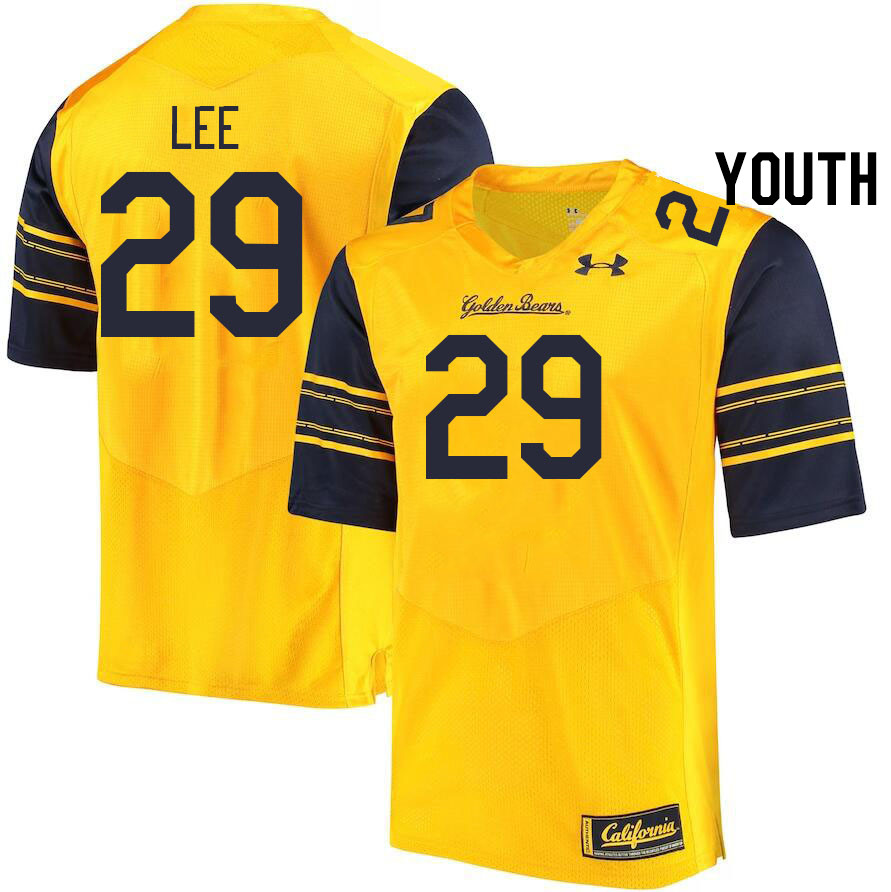 Youth #29 Aidan Lee California Golden Bears College Football Jerseys Stitched Sale-Gold - Click Image to Close
